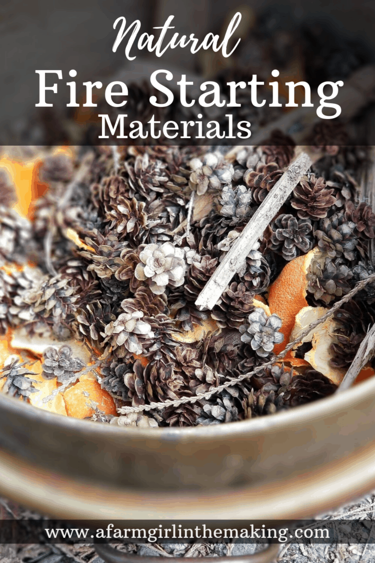 Natural Fire Starting Materials | A Farm Girl in the Making