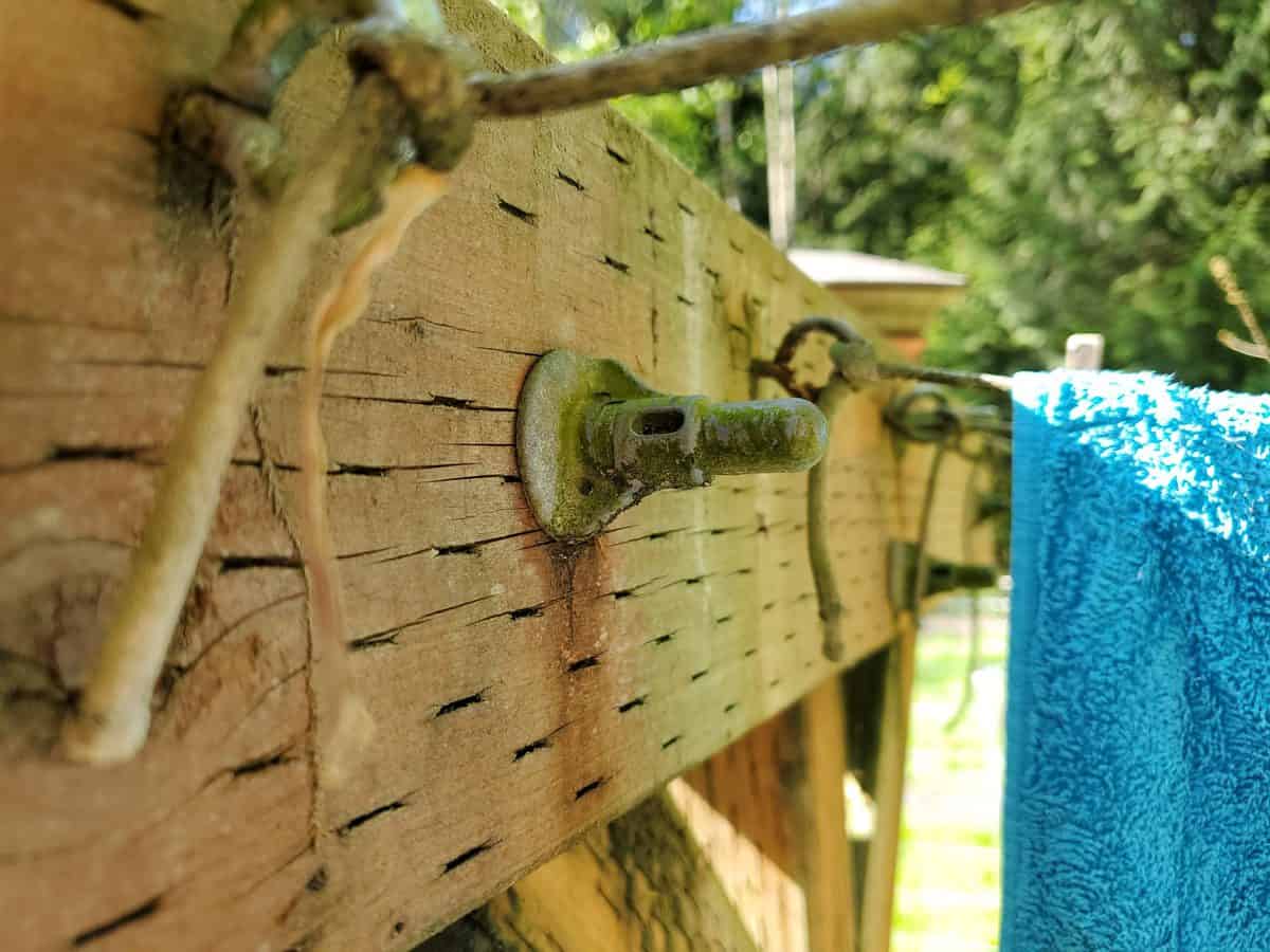 DIY Clothesline | Dry Clothes Outdoors | A Farm Girl in the Making