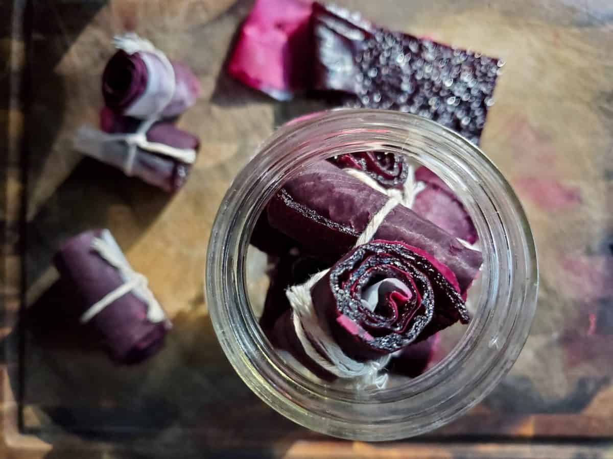 Homemade Cherry Fruit Leather