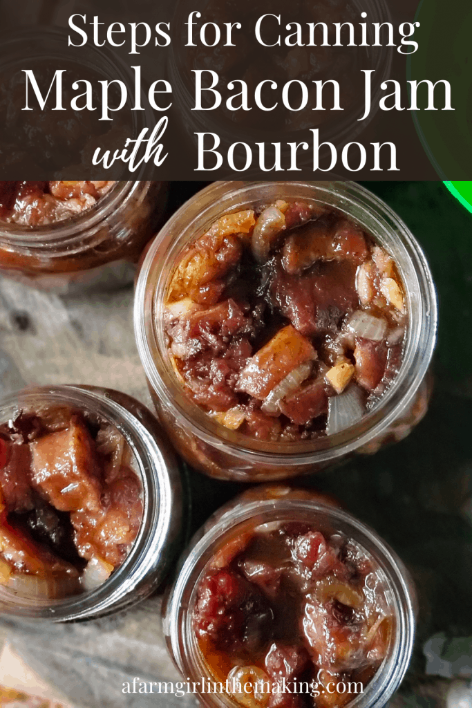 pinterest image for canning maple bacon jam